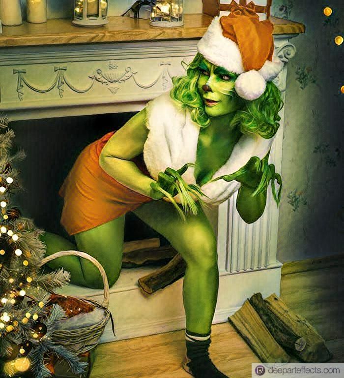 Seducción de Grinch por parte de dos personas rijosas