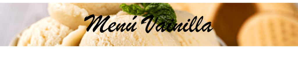 Menu vainilla